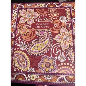 Vera Bradley Sticky Forget‎ Me Nots & List Notepad Pink Paisley NEW